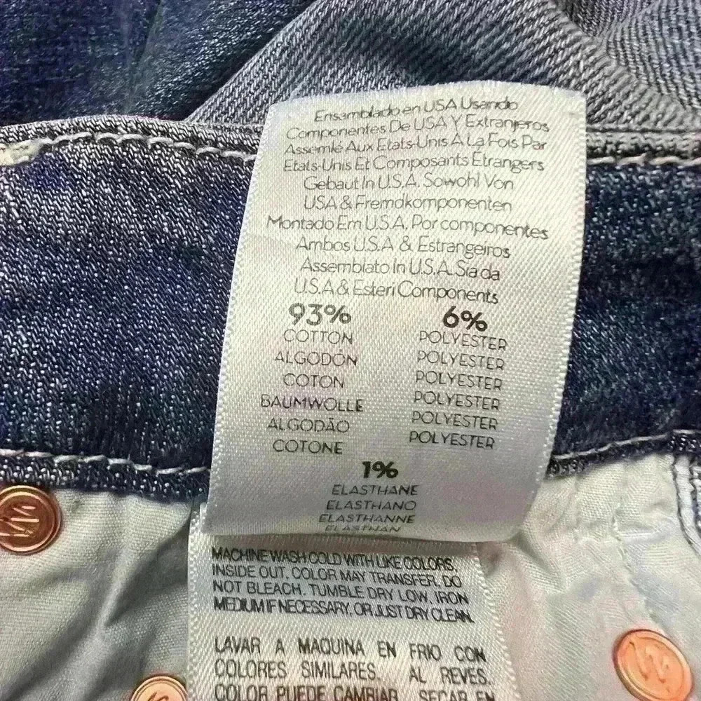 MOTHER Distressed Jeans The Looker Crop Gypsy Size 24 - Picture 11 of 12